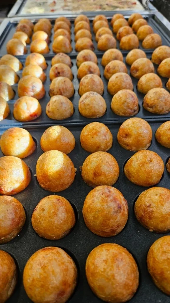 조리중인 타코야키